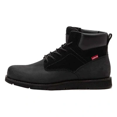 Afbeelding van Levi&#039;s JAX PLUS Veterboots, Heren, Maat: 40, Full black Leer
