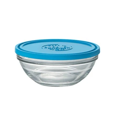 Afbeelding van Hermetische Lunchtrommel Duralex Bol Red Freshbox Blauw (970 ml) (ø 17 x 7 cm)