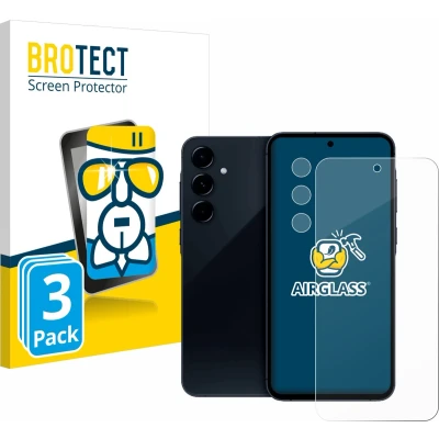 Afbeelding van BROTECT Screenprotector voor Samsung Galaxy A35 5G (Voor+Camera) Folie Beschermfolie Beschermglas transparant (3 Stuks)