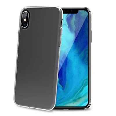 Afbeelding van celly tpu back cover geschikt voor Apple iphone xs max transparant