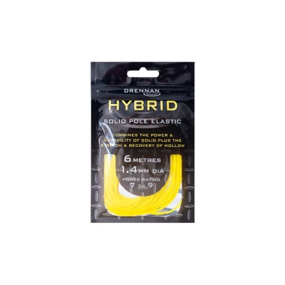 Afbeelding van Drennan Hybrid Solid Pole Elastic (6m) Maat : 1.4mm Yellow