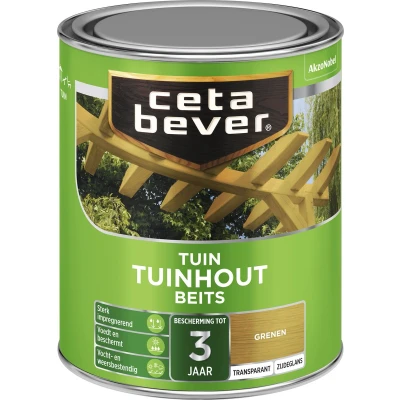 Afbeelding van Ceta Bever Tuinbeits Tuinhout Transparant 077 Grenen Blanke lak &amp; Beits