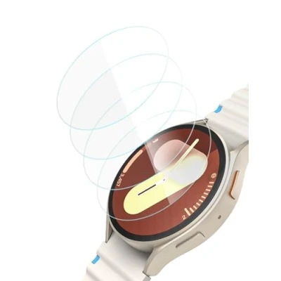 Afbeelding van Sinoacc 4 stuks 40 mm displaybeschermfolie voor Galaxy Watch 7/Galaxy 6/Galaxy 5/Galaxy 4/Watch Fe van gehard glas Samsung 7/6/5/4