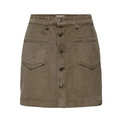 Image de Only Onlamazing Hw Cord Skirt PNT Noos Jupe en Cordon Femme, Gris, XS