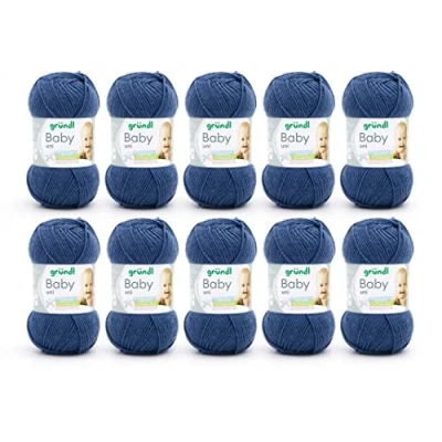 Afbeelding van 3458 11 Baby uni 10x50gram oceaanblauw
