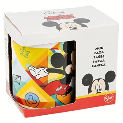 Afbeelding van Mok Mickey Mouse Happy smiles Keramisch Rood Blauw (350 ml)