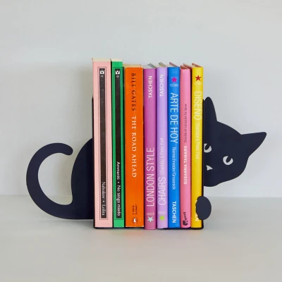 Afbeelding van Verstopte Kat Boekensteun (set Van 2)