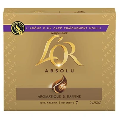Afbeelding van L&#039;Or Absolu gemalen koffie, 3 kg (6 x 500 g)