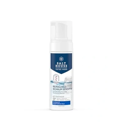 Afbeelding van Salthouse Morte Meer Therapeutisch Gevoelig Reinigingsschuim met Panthenol en Allantoïne voor droge gezichtshuid, 150 ml