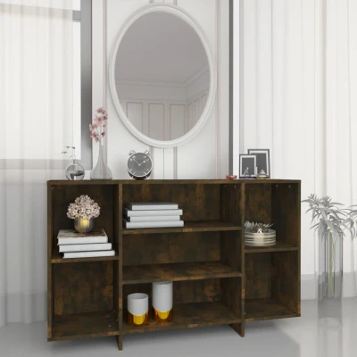 Afbeelding van Dressoir 120x30x75 cm spaanplaat gerookt eikenkleurig