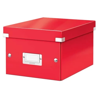 Afbeelding van Leitz WOW Click &amp; Store Kleine Opbergdoos 84% Gerecycled Karton 22 x 28.2 cm (BxHxD) Voor A5 Formaten Rood