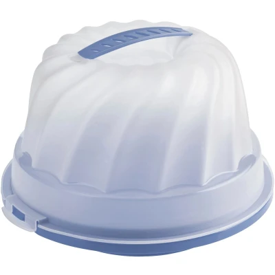 Afbeelding van Rotho Ronde Tulband Cakedoos Blauw