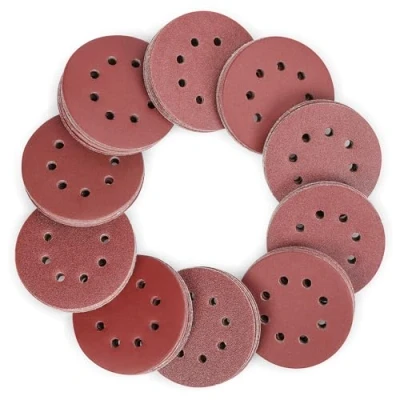 Afbeelding van WORKPRO Disques de Ponçage 150 Pièces, Abrasifs 125mm avec 8 Trous, Grain 60, 80, 100, 120, 150,180, 240, 320, 400, 600 pour Polissage, Dérouillage, Finition