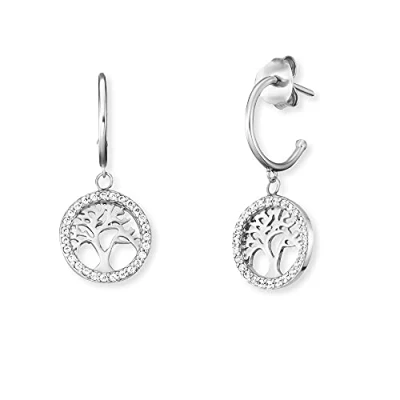 Afbeelding van Engelsrufer Lebensbaum Oorbellen, Dames, Maat: One Size, Silber