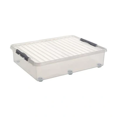 Image de Boite plastique extra plate avec roulette (H)200x(