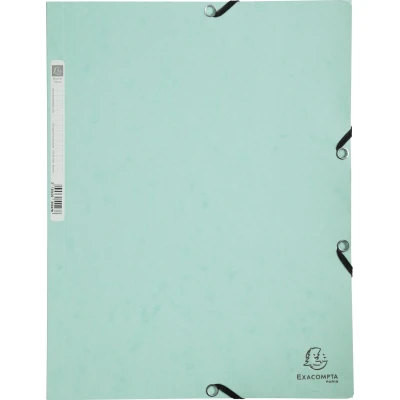 Afbeelding van Exacompta Elastomap Aquarel A4 3 kleppen 400gr glanskarton groen 25 stuks