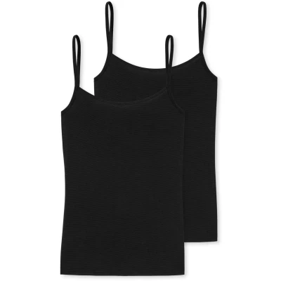 Afbeelding van Schiesser 2 PACK Hemd, Dames, Maat: 36, Schwarz