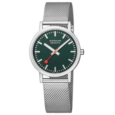 Afbeelding van Mondaine M660.30314.60SBJ Horloge Mesh Groen 36mm