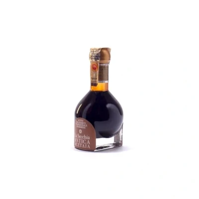 Afbeelding van La Secchia &quot;Extra Vecchio&quot;, traditionele balsamico azijn van Modena DOP met 25 jaar veroudering, fles 100 ml doseerdop gepofte glas, geschenkdoos