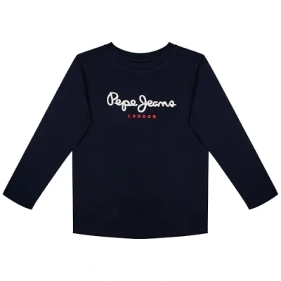 Image de Pepe Jeans New Herman T Shirt Garçon Bleu (Dulwich Blue), 8, 8 ans