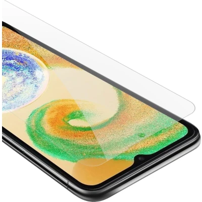 Afbeelding van Cadorabo Screenprotector geschikt voor Samsung Galaxy A04s Pantser film Beschermende in KRISTALHELDER Geharde (Tempered) display beschermglas 9H hardheid met 3D Touch