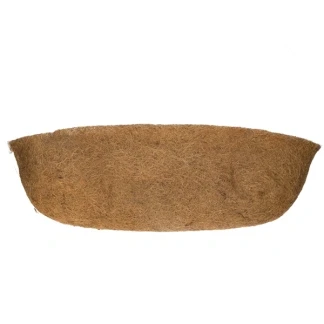 Afbeelding van Kokosinlegvel voor hanging basket voorgevormd met waterkering H16,5x61x16cm Nature