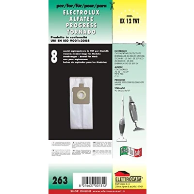 Afbeelding van Elettrocasa EX 12 TNT stofzuiger accessoire Steelstofzuiger Stofzak