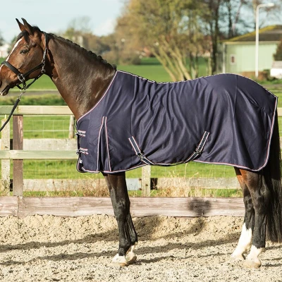 Afbeelding van Harry&#039;s Horse Zomerdeken Navy Bovenlengte: 115 cm &amp; Onderlengte: 165