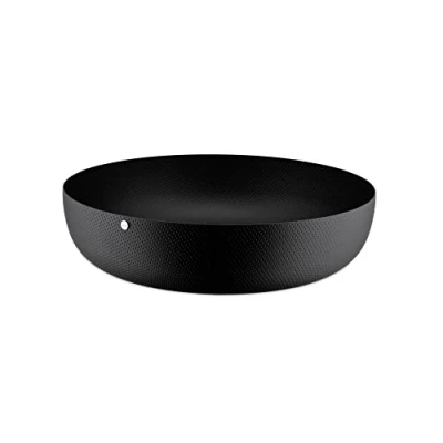 Afbeelding van Alessi Ronde Mand Met Structuur 24cm Zwart