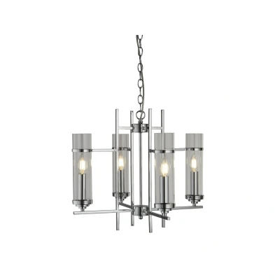Afbeelding van Searchlight Milo Luster Ø 49 X 92 Cm Chroom