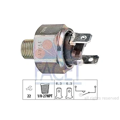 Afbeelding van FACET 7.1101 Remlichtschakelaar Hydraulisch, Mechanisch 1/8 27NPT Made in Italy OE Equivalent