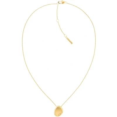 Afbeelding van Calvin Klein Polished Short Necklace Ketting goldcoloured, Dames, Maat: One Size, Gold coloured