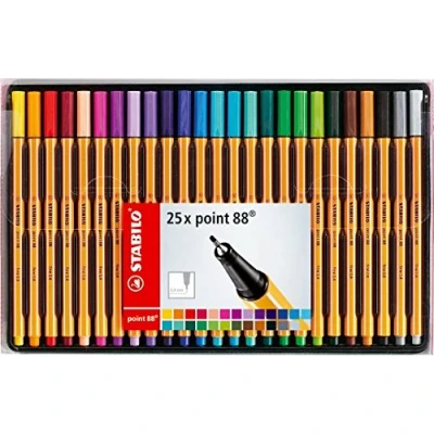 Afbeelding van STABILO point 88 finelinerpennen, 25 stuks