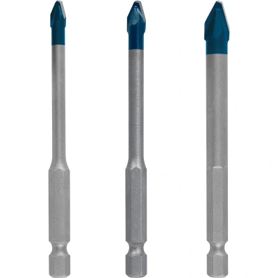 Image de BOSCH 2608900595 Expert HardCeramic HEX 9 set de mèches 5/6/8 mm 3 pièces