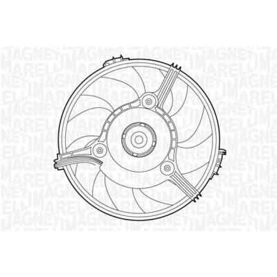 Afbeelding van Magneti Marelli Ventilatormotor /wiel motorkoeling 069422263010