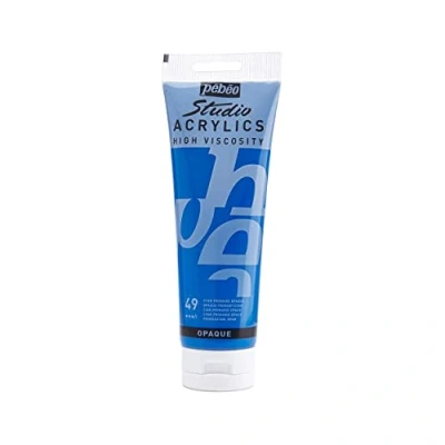 Afbeelding van Pébéo acrylverf Fine Studio blauw cyaan primair ondoorzichtig 250 ml 169 049