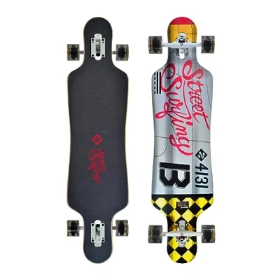 Afbeelding van Street Surfing Freeride Dropthrough 39&#039; Curve 4131 Longboard 39&#039;&#039; Zilver