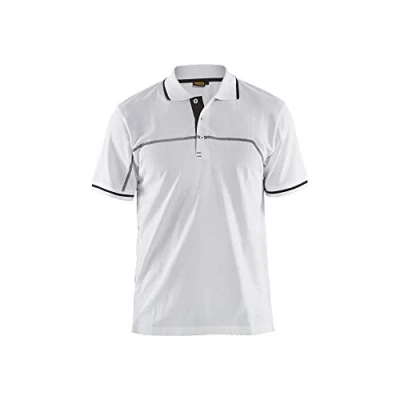 Afbeelding van Blaklader Poloshirt 3389 1050 Wit/Donkergrijs M