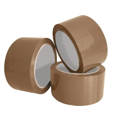 Afbeelding van ARVO 3 stuks verpakkingstape voor algemeen gebruik met laag geluidsniveau 48 mm x 60 m, bruin plakband verpakkingsdozen, verhuizing (3 stuks, bruin)