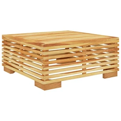 Afbeelding van vidaXL Salontafel voor de tuin, 69,5 x 31 cm, massief teakhout