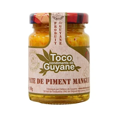 Afbeelding van TOCO Délices de Guyane mango chilipasta parfumeert natuurlijk al je gerechten natuurlijke ingrediënten en 100% Frans 100 g