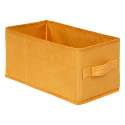 Afbeelding van Opbergmand/kastmand 7 liter geel polyester 31 x 15 cm Opbergboxen Vakkenkast manden