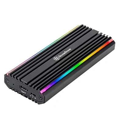 Afbeelding van Silverstone SST MS13 RGB SSD NVM.2 USB C 3.2 Gen2 10 Gbit/s