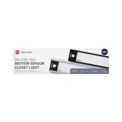 Afbeelding van Yeelight kastverlichting met motionsensor 45 lumen Zwart 20cm oplaadbaar