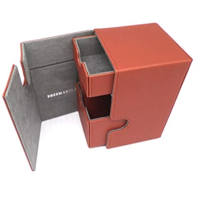 Afbeelding van docsmagic.de Premium Magnetic Tray Box (100) Koper + Deck Divider MTG PKM YGO koperen doos