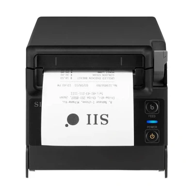 Image de Seiko Instruments RP F10 series Imprimante de reçus thermique en ligne Rouleau (8 cm) 203 dpi jusqu&#039;à 250 mm/sec USB, hôte USB outil coupe noir