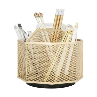 Afbeelding van EXERZ bureau organizer, pennenhouder, multifunctionele organizer (goud)