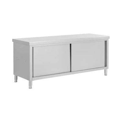 Afbeelding van Royal Catering RVS werkkast met schuifdeuren ECO 200 x 70 cm 500 kg