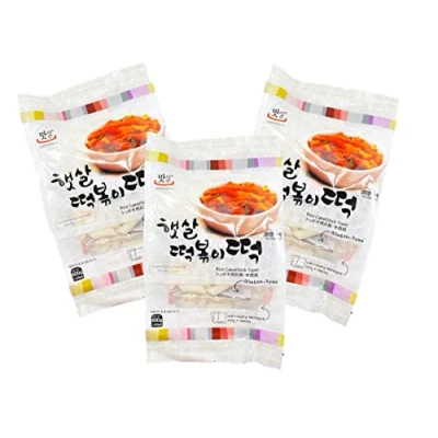 Afbeelding van Topokki 3 x 600 g zakjes voor Koreaanse rijstcake in staafjes Tteokbokki OG ASIA