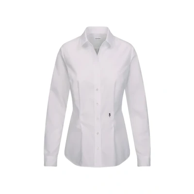 Afbeelding van seidensticker dames bloes Bügelfreie, taillierte Hemdbluse für eine feminine Silhouette und optimalen Tragekomfort Langarm 100% Baumwolle, Wit (Wit 01), 40
